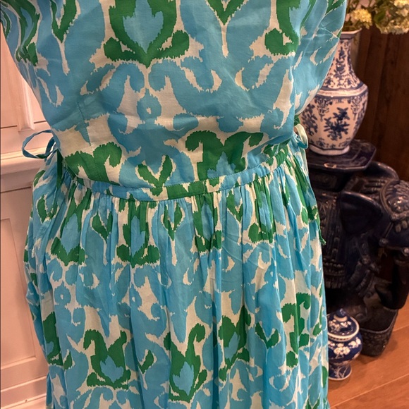 Talbot Petite Ikat Medallion Tiered Maxi Dress - Picture 6 of 14